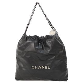 Chanel 22 Line AS3261 Shoulder Bag Black