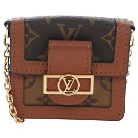 Louis Vuitton Dauphine Reverse Monogram Canvas Micro Braun