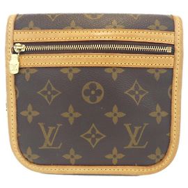 Bolsa de cintura Louis Vuitton Monogram Bosphore M40108 Bolsa de ombro Marrom