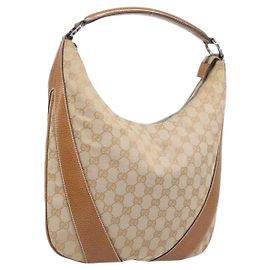 Bolso de hombro LOUIS VUITTON GG Canvas Beige Plata 124357 LV Auth 207700A Plata Beige