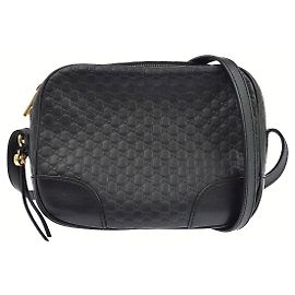 Gucci Bree Disco Microguccissima Leather Mini Nero