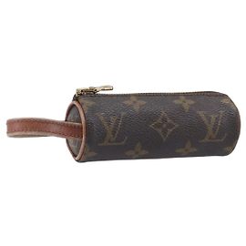 LOUIS VUITTON Monogram Etui 3 Ball de Golf Pouch M58249 LV Auth BA15778 Monograma