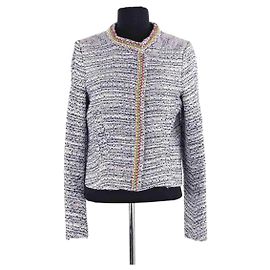 Chaqueta Maje de algodón azul Azul