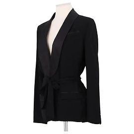 Blazer negro de viscosa The Kooples Negro