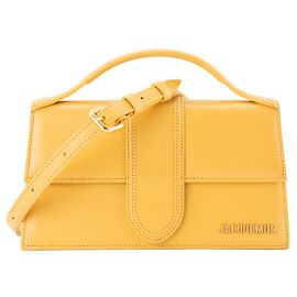 JACQUEMUS - Borsa a tracolla Le Grand Bambino Jacquemus in pelle liscia gialla Giallo