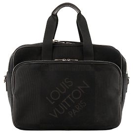 LOUIS VUITTON - Louis Vuitton Damier Géant Schultertasche aus schwarzem Canvas Schwarz