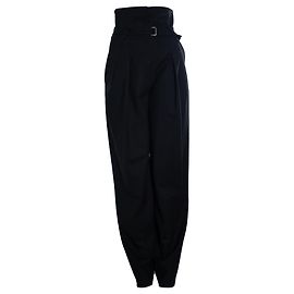 IRO, Folardi Hose mit hoher Taille und Gürtel in Schwarz Schwarz