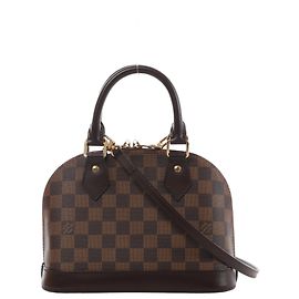Bolsa 2Way Louis Vuitton Alma BB Damier Ebene em marrom Vermelho