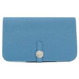 Hermès Cartera Hermes Dogon Duo Turquesa