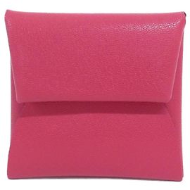 Hermès Portamonete Hermes Bastia in Rosa Rosa