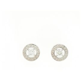 Bulgari Bvlgari White Gold Stud Earrings Golden