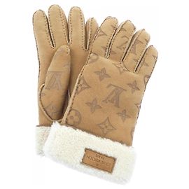 Guantes Cálidos Louis Vuitton Beige Beige