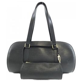 Louis Vuitton Epi Soufflot Handtasche Schwarz