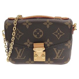 Borsa a tracolla Louis Vuitton Monogram Micro Metis Marrone