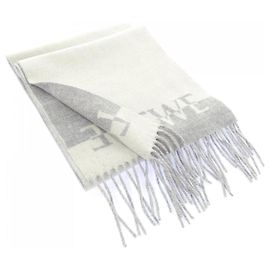 Estola Loewe gris y blanca Castaño Blanco