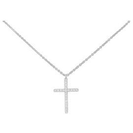 Autre Marque Tiffany Metro Cross Medium Necklace Other