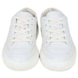 Hermès Hermes White Leather Deep Low Top Sneakers White
