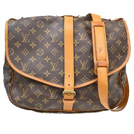 Louis Vuitton Saumur Monogram Canvas 35 Brown