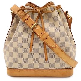 Sac à épaule Louis Vuitton Damier Azur Noe BB Autre Écru