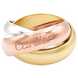 Bague Cartier, "Trinity", or jaune, or blanc, or rose.  Autre