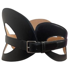 Cintura Alexander McQueen nera T.85 Nero