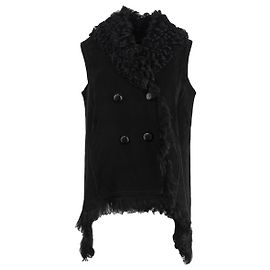 Autre Marque Le Sentier Double-Breasted Vest Black