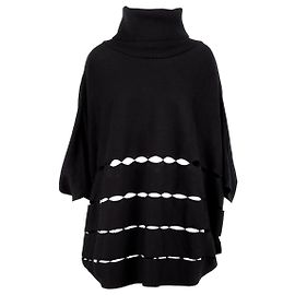 Autre Marque Poncho de gola alta Gaetano Navarra Preto
