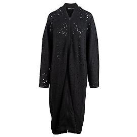 Abrigo de lana negro Cut Up Y3 Negro