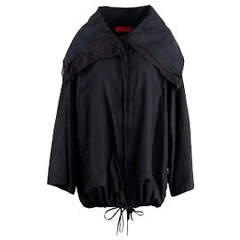 Autre Marque Diliborio Jacke aus schwarzer Seidenorganza Schwarz