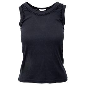 Top senza maniche in cotone nero Chloé Nero