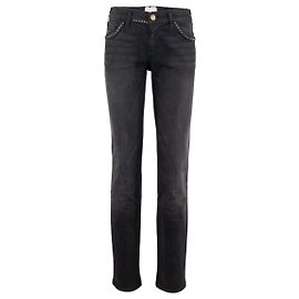 Autre Marque Current/Elliott Slim Fit Studded Jeans Preto