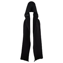 Autre Marque Diliborio Hooded Scarf Black Wool Black