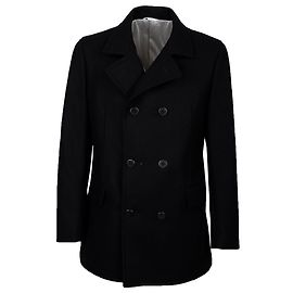 Autre Marque Peacoat Éclectic Nero in Lana Nero
