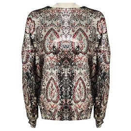 Isabel Marant Olivio Top mit silber-metallischen multicoloured Pailletten Metallisch