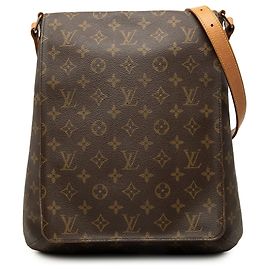 Borsa a tracolla Louis Vuitton Monogram Musette Salsa GM Marrone Marrone