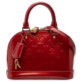 Louis Vuitton Monogram Vernis Alma BB Satchel rot Rot