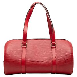 Borsa Louis Vuitton Epi Soufflot rossa Rosso