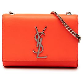 Autre Marque Borsa a tracolla Kate Small in pelle monogramma Orange Saint Laurent Arancione