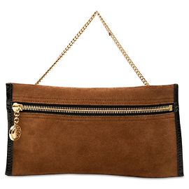 Pochette Gucci Rajah en daim marron Marron