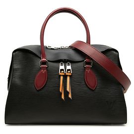 Bolsa Louis Vuitton Epi Tuileries Satchel Preta Preto