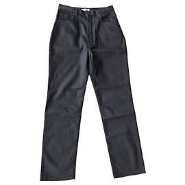 Alaïa schwarze Jeanshose Schwarz