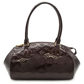 Sac à épaule Louis Vuitton Monogram Vernis Sherwood PM Bordeaux