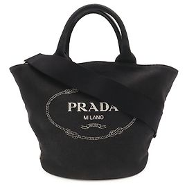 Saco Tote Prada Canapa Preto