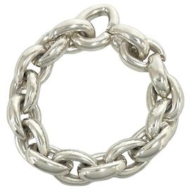 Hermès Pulseira Acrobat GM 17-Link Charm Hermes Prata