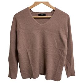 Autre Marque green label relaxing Fox Mix V Neck Pullover Knit Rose