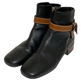 Botas de couro Loewe Gate Preto