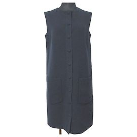 Vestido azul marinho Helmut Lang Azul Azul marinho