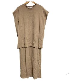 Autre Marque Vestido de doble capa RIM.ARK Beige