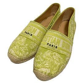 Christian Dior Espadrilles aus Canvas Grün