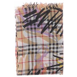 Burberry Bufanda de lana estampada Multicolor